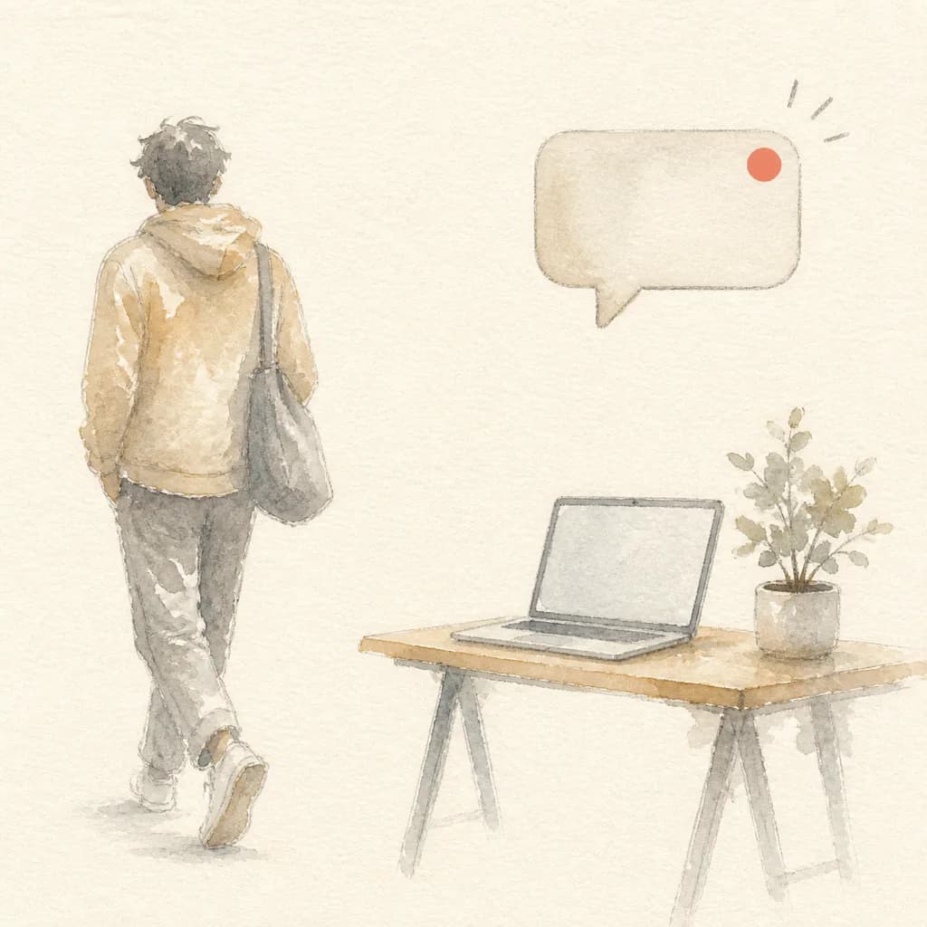 It finds you when the work is done